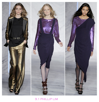 Diseños oro y púrpura 3.1 Phillip Lim